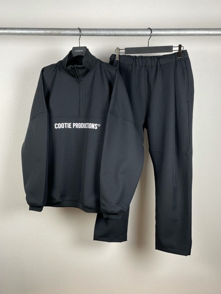 COOTIE / Polyester Twill Half Zip L/S Tee