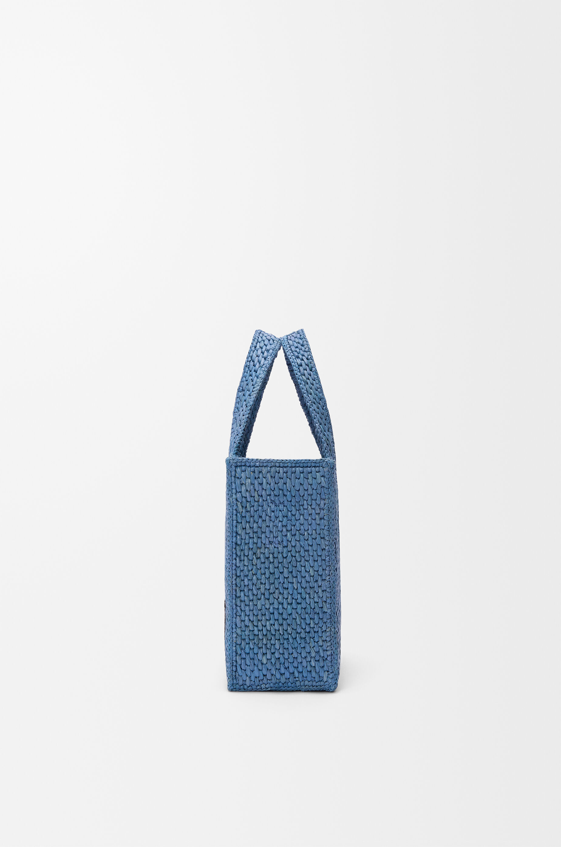 ロエベ フォント トート ミニ（ラフィア） ブルー - LOEWE Japan