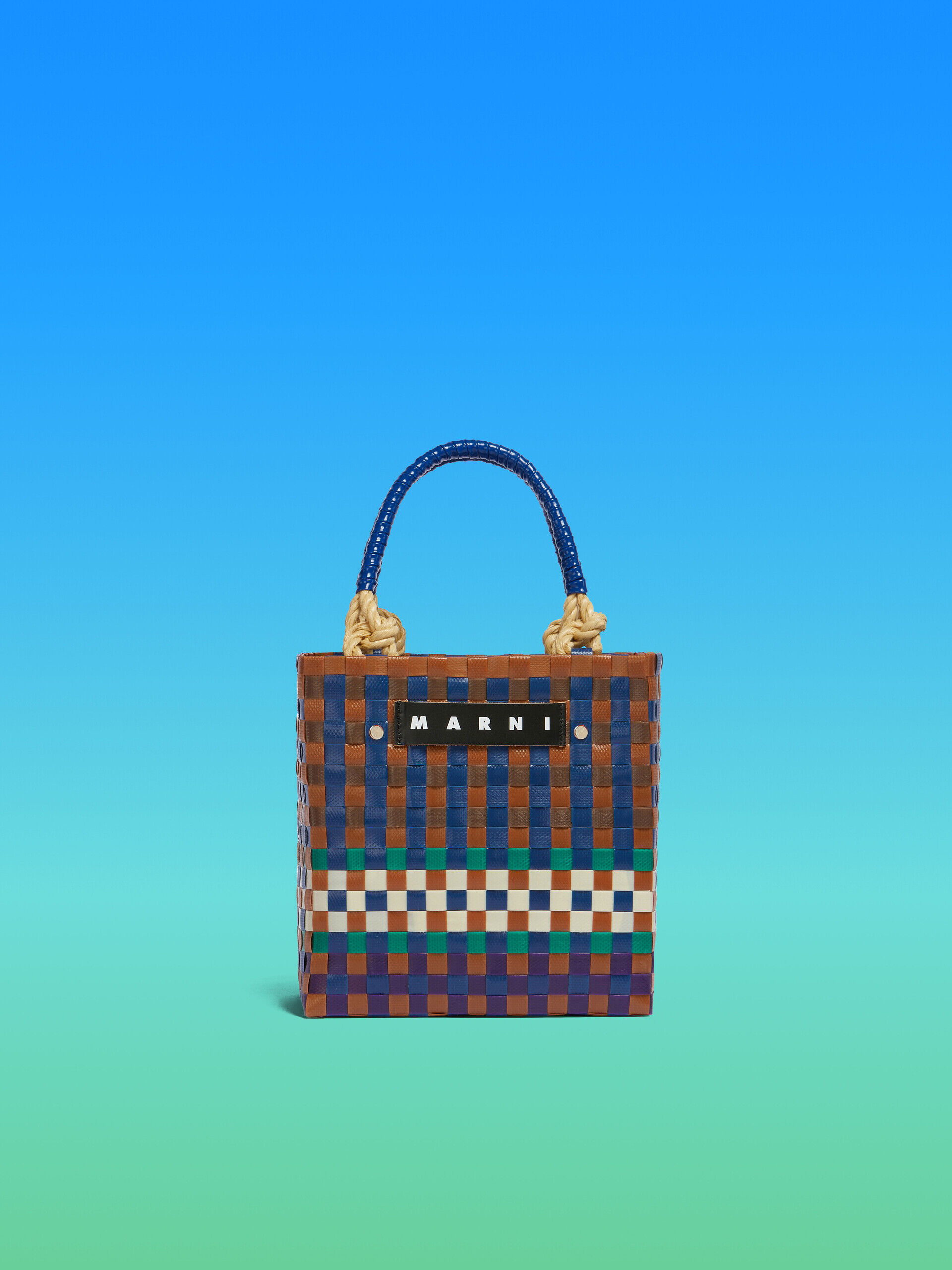 ブラウン MARNI MARKET Sunday ミニ バスケットバッグ | Marni