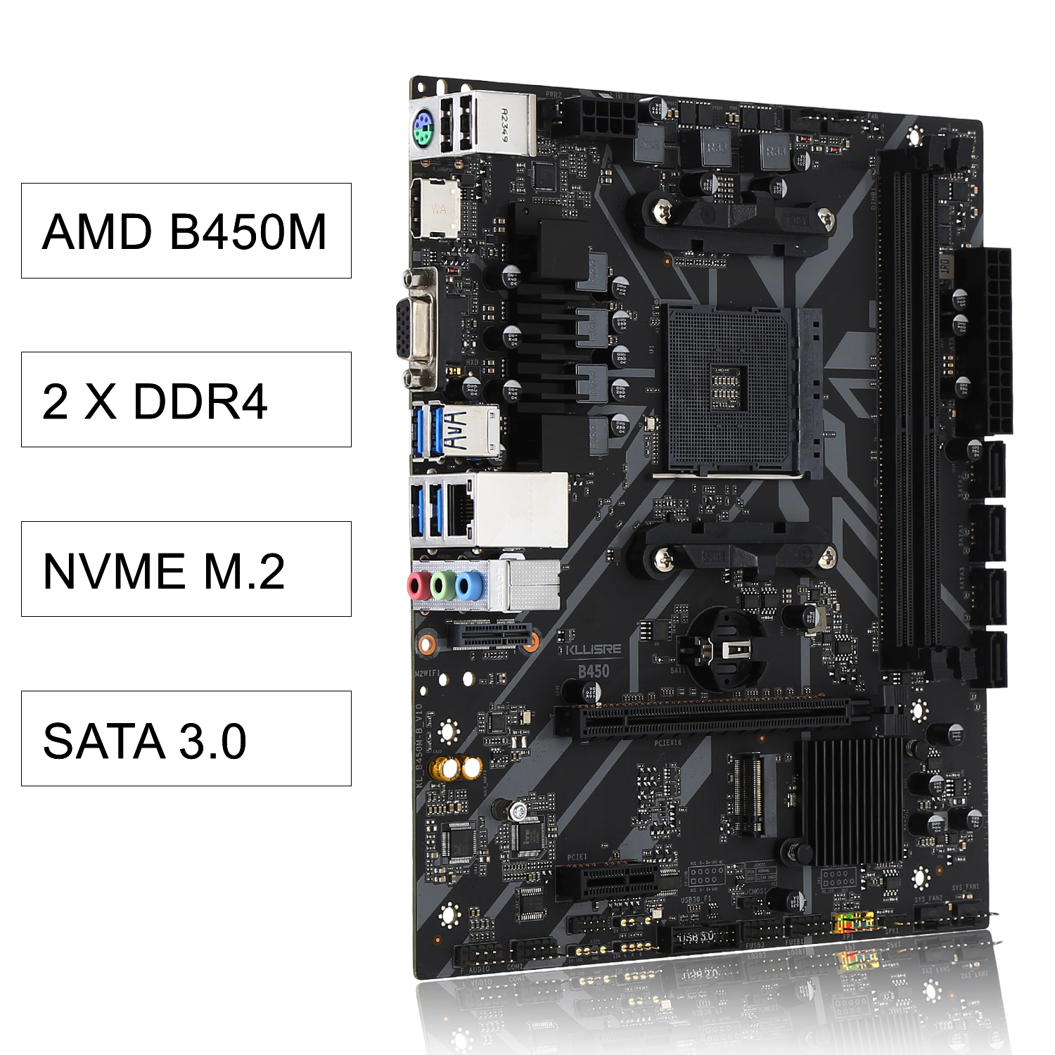 Kllisre B450 Kit amd ryzen R5 3600 cpu DDR4 16GB 3200MHz memory