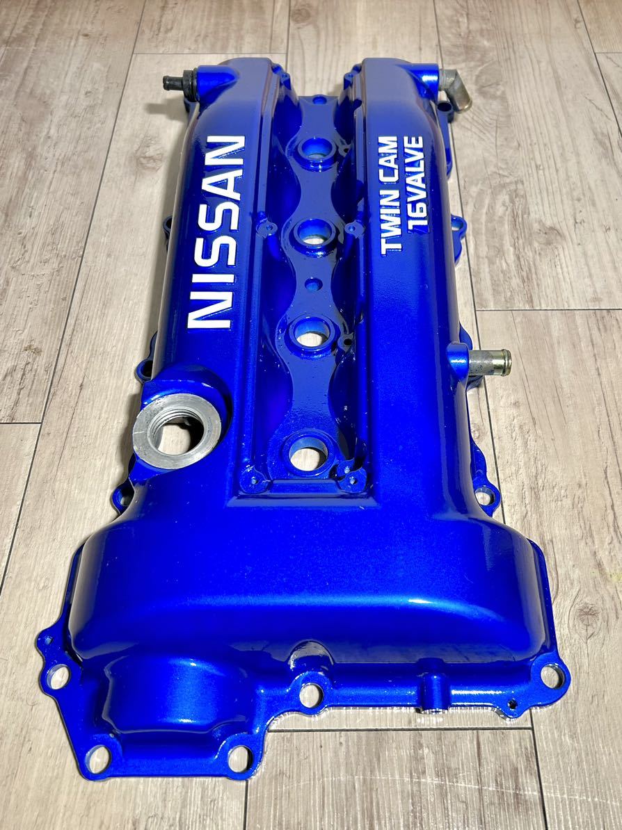S15シルビア ターボ タペットカバー ヘッドカバー SR20DET WRブルー