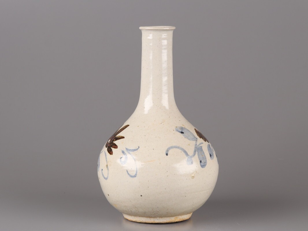 古美術 朝鮮古陶磁器 李朝 染付 徳利 時代物 極上品 初だし品 販売 D5875