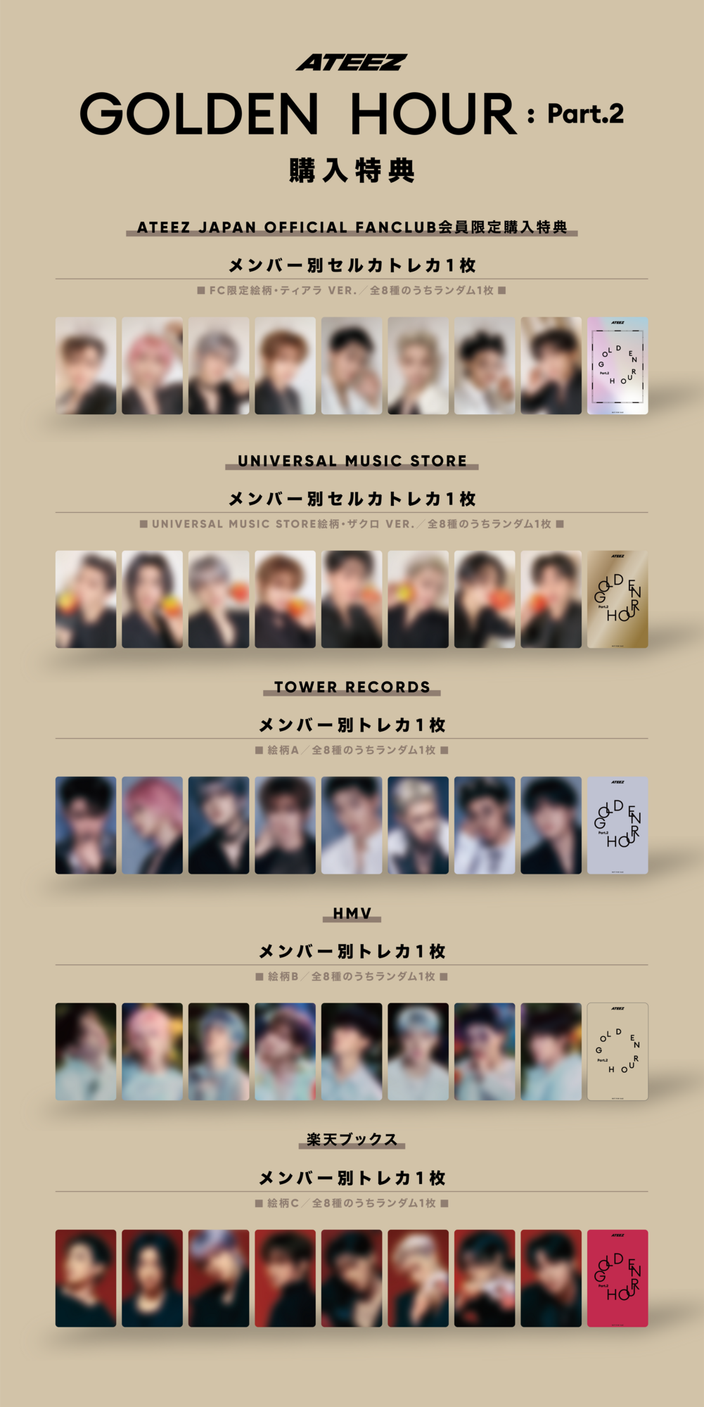 ATEEZ サン ポストカード MMT 限定特典 【公式通販】