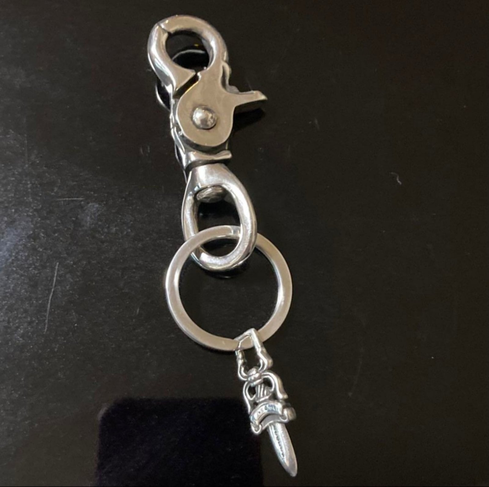 CHROME HEARTS クロムハーツ クリップ スイベル クロスボール ダガー