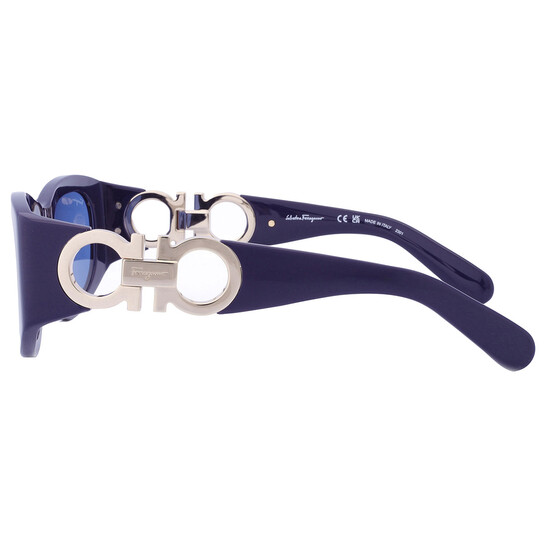 Ferragamo Salvatore Ferragamo Blue Oval Ladies Sunglasses SF1082S