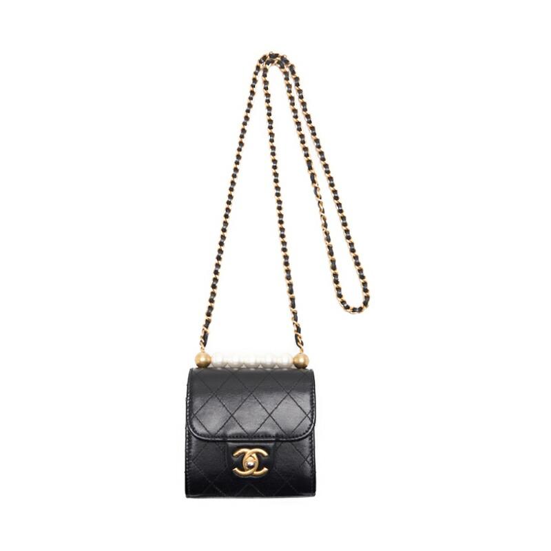 CHANEL シャネル ミニマトラッセ パール チェーンショルダー
