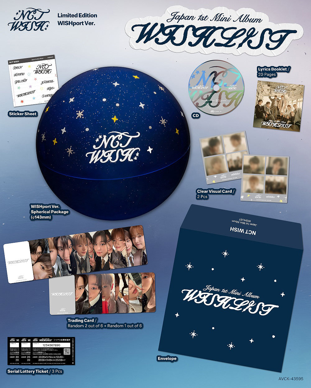 NCT WISH - Wishlist [1st JP Mini Album - Limited Edition WISHport