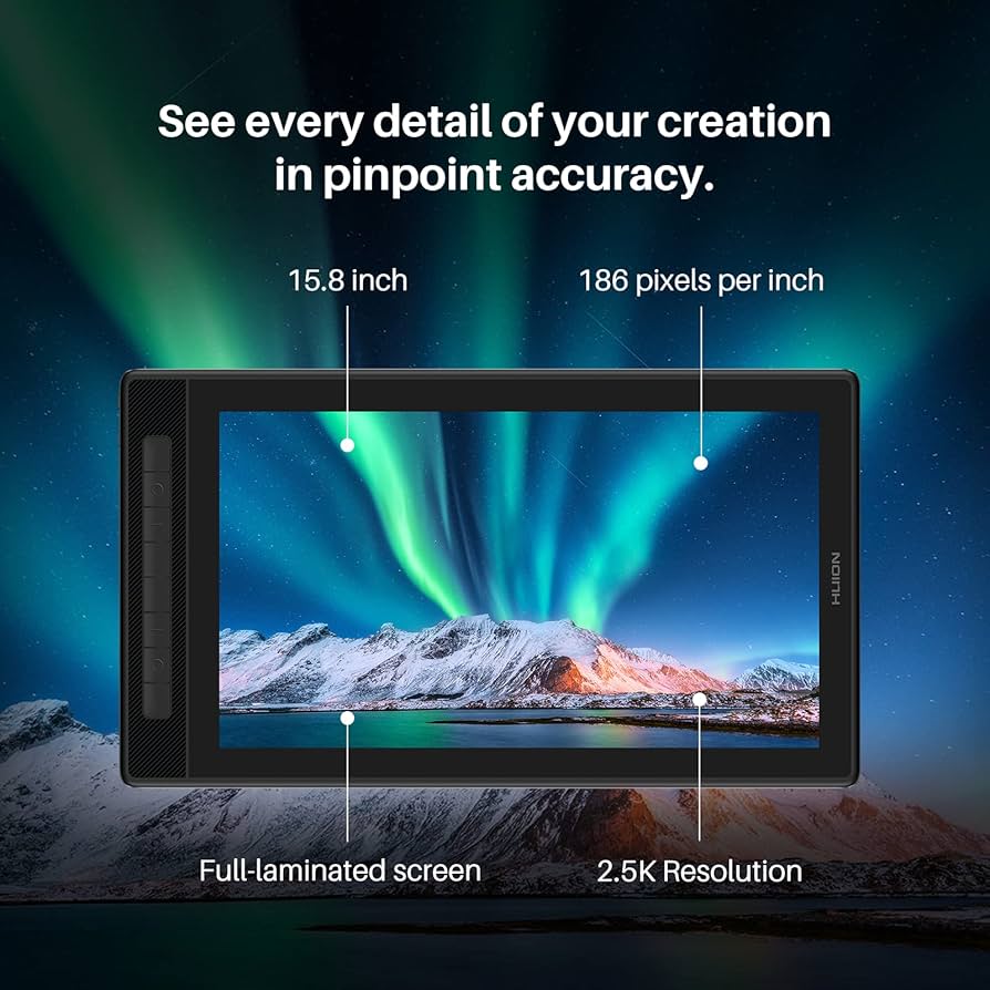 Amazon.com: HUION KAMVAS Pro 16 2.5K QHD Drawing Tablet with