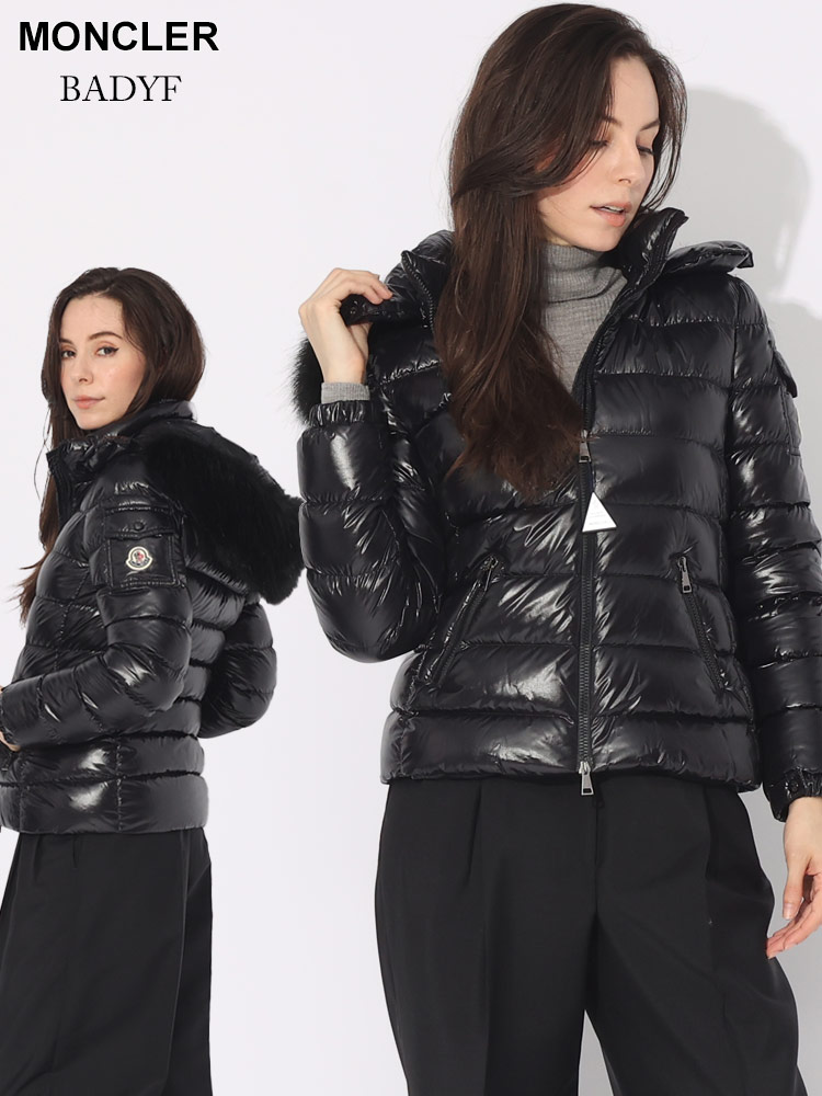 MONCLER (モンクレール) フェイクファー フルジップ ダウンジャケット