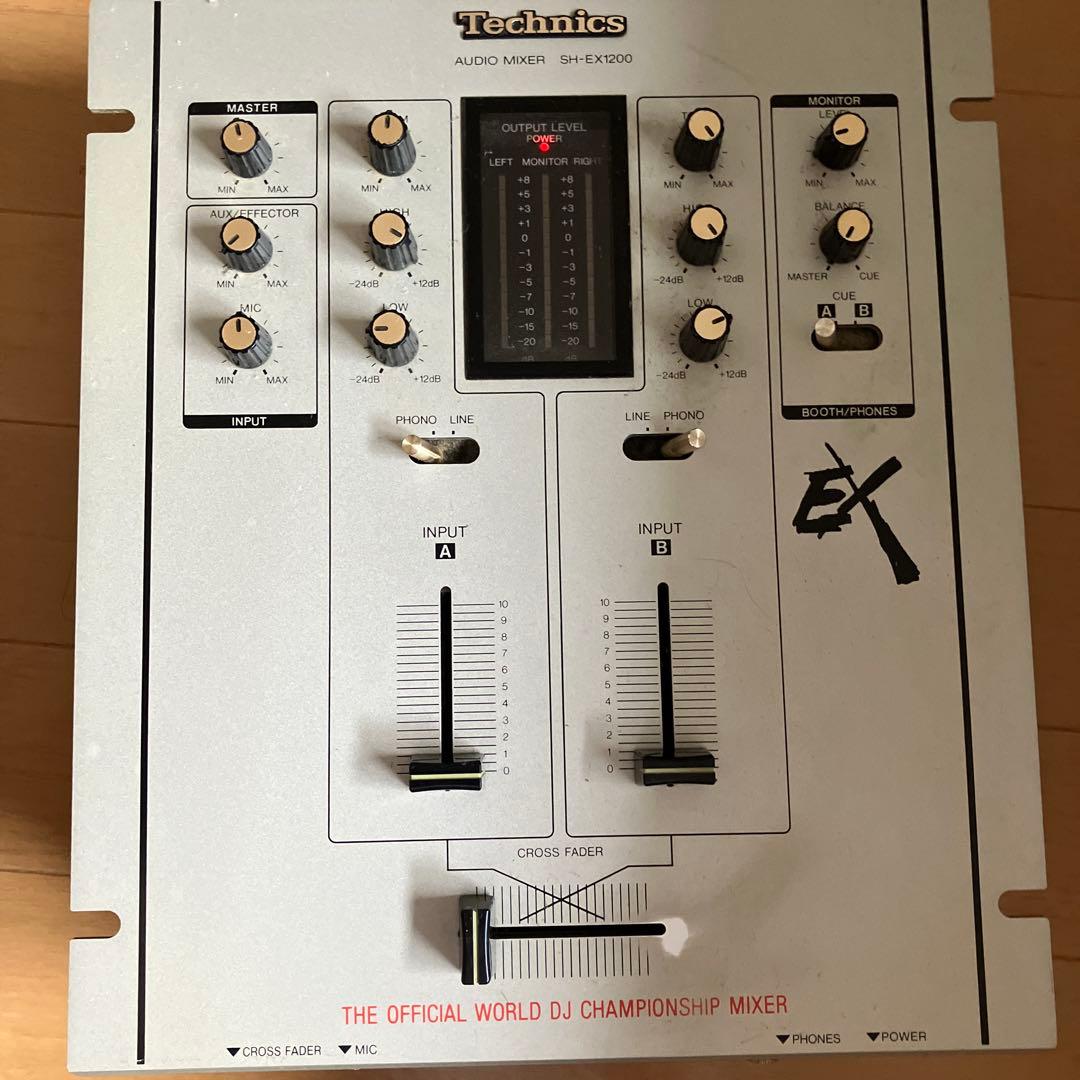 Technics SH-EX1200 DJミキサー Technics SH-EX1200 Black Audio Mixer DMC The Official World DJ