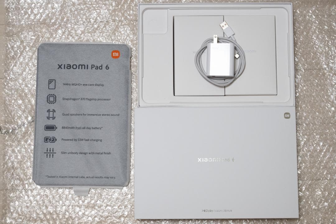 【ほぼ未使用】Xiaomi Pad 6 (6GB + 128GB Wi-fi版) Amazon.co.jp: シャオミ(Xiaomi) Pad 6 タブレット 6GB + 128GB Wi-fi