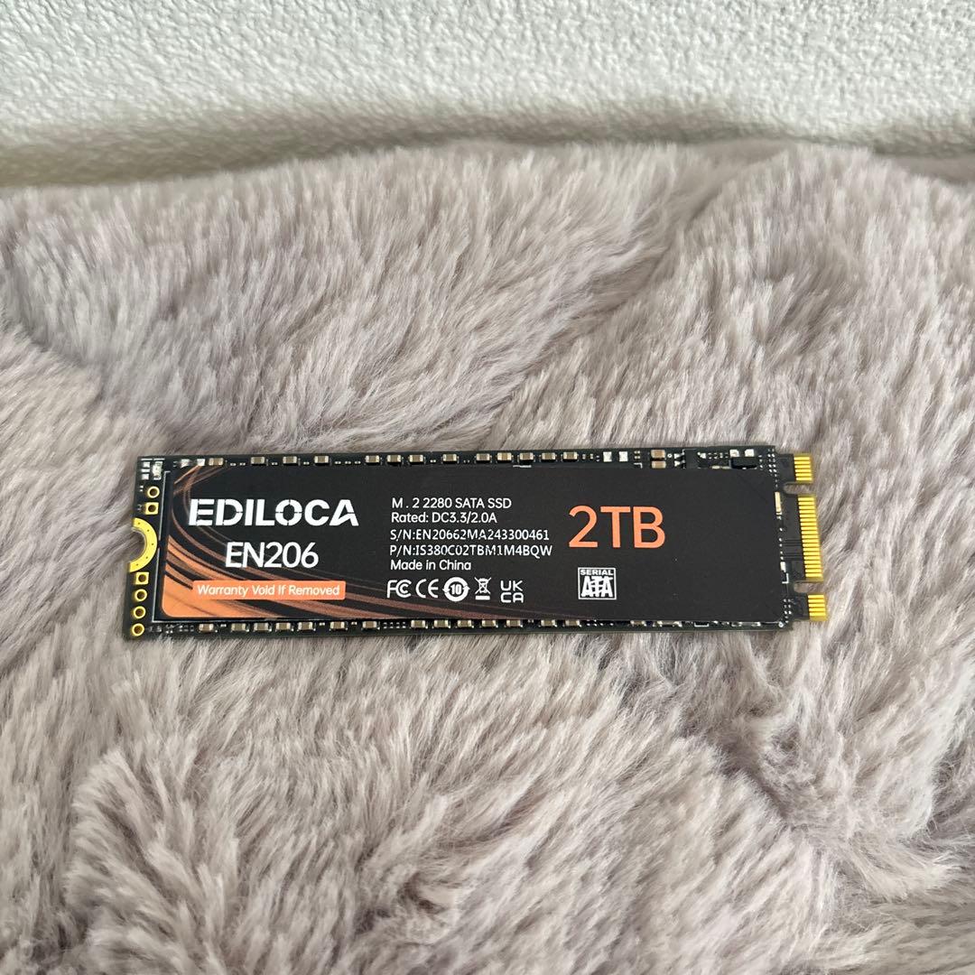 内蔵型SSD EDILOCA EN206 2TB M2 SSD 2280 3DTLC NAND Amazon | EDILOCA EN206 SSD 2TB M.2 2280 3D TLC NANDフラッシュ搭載