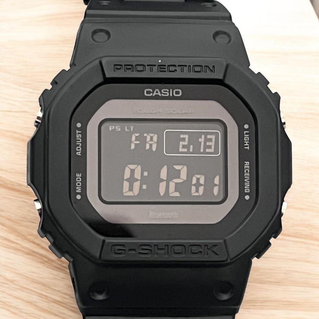 美品✨カシオ CASIO G-SHOCK GW-B5600 電波ソーラー 箱付 G-SHOCK Gショック ソーラー電波時計 タフソーラー 電波 黒 ブラック