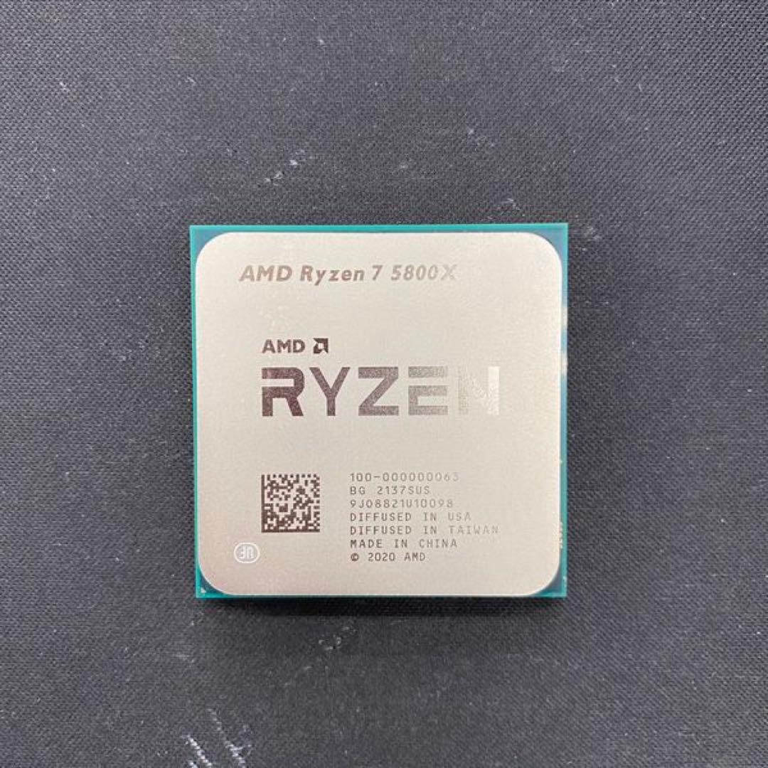 AMD Ryzen 7 5800X CPU 箱付き Amazon.com: AMD Ryzen 7 5800X 8-core, 16-thread unlocked desktop