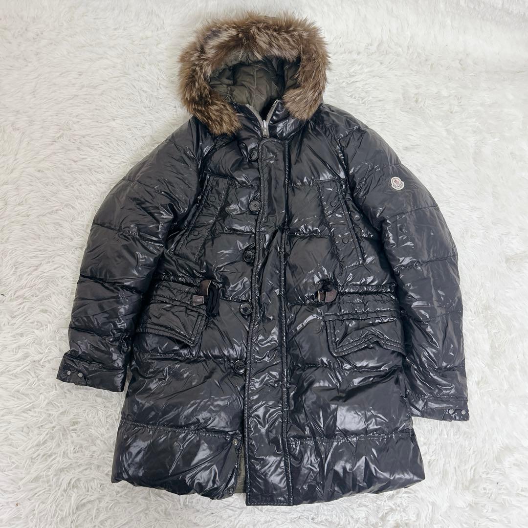 【美品】モンクレール アンドレ リバーシブルダウンコート ブラック　ファー　L 楽天市場】◇ミウラ◇モンクレール Moncler アンドレ リバーシブル