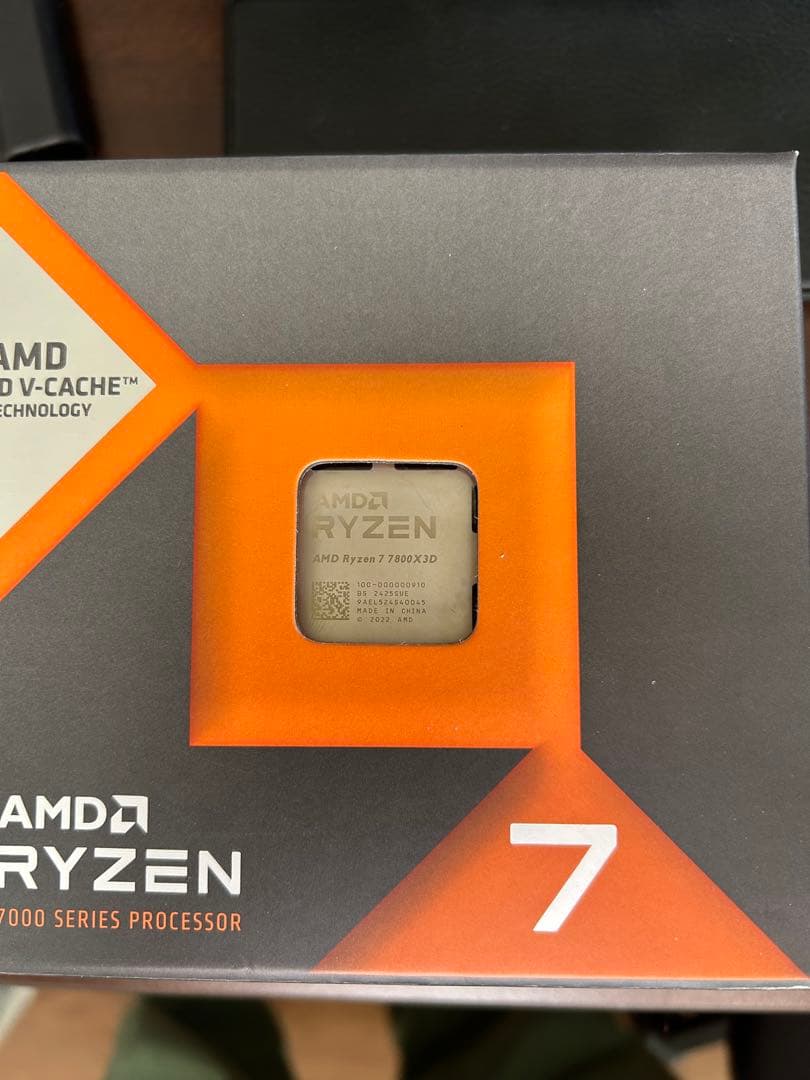 AMD Ryzen 7 7800X3D CPU cpuガードプレート付き New AMD Ryzen 7 7800X3D 8-Core 16-Thread 120W AMD Radeon Graphics