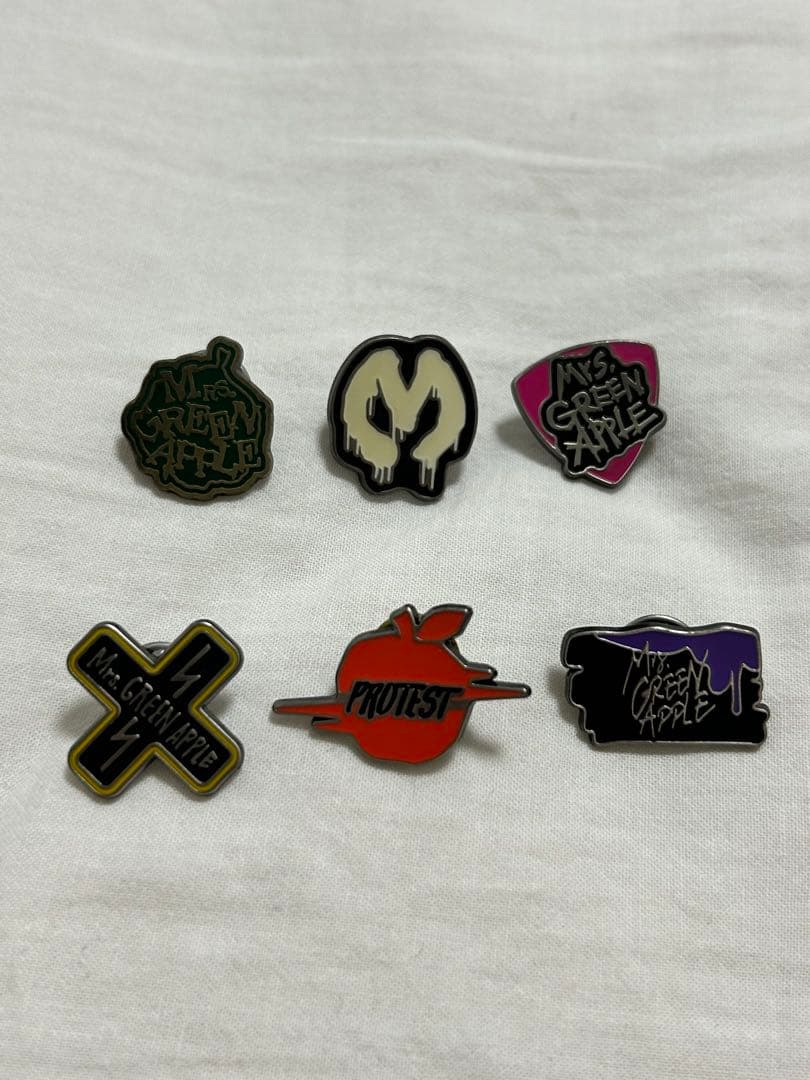 Mrs. GREEN APPLE ピンバッジ コンプセット Amazon.co.jp: Mrs. GREEN APPLE ライブピンズバッチセット : おもちゃ