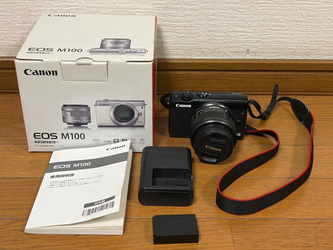 【ジャンク品】Canon EOS M100 EF-M15-45 レンズキット Canon Mirrorless SLR Camera EOS M100 EF-M15-45 IS STM Lens Kit