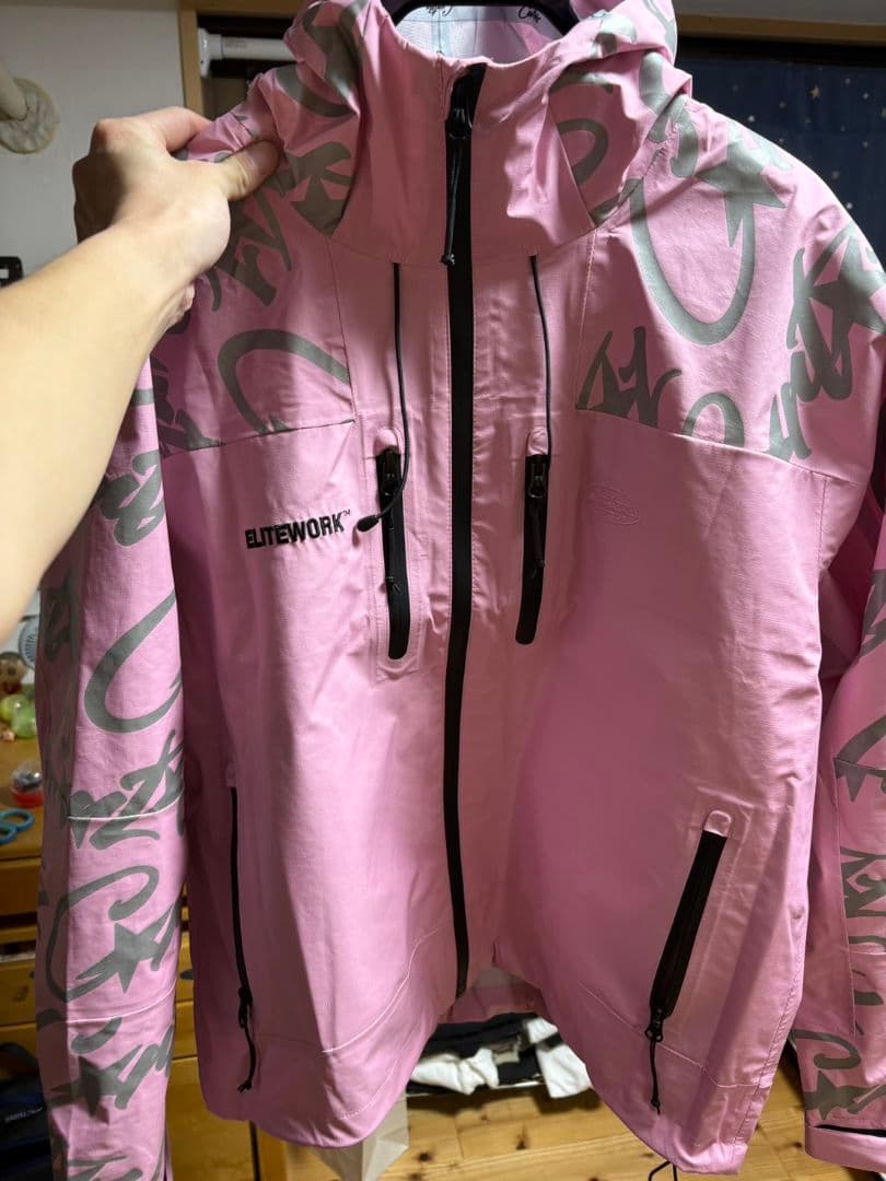 ジャケット・アウター Corteiz Elitework Shell Jacket Pink Corteiz Elitework Waterproof Shell Jacket Pink Men's - SS24 - US